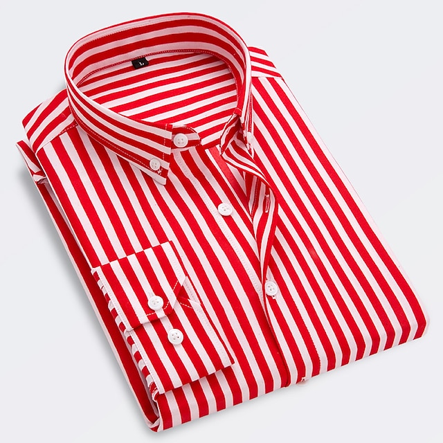 Herren Elegant Gestreiftes Sommerhemd - Maxx