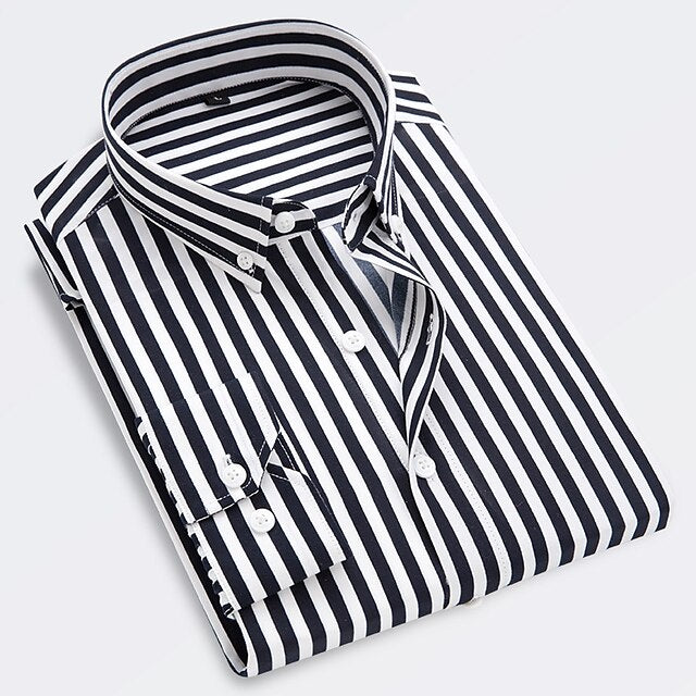 Herren Elegant Gestreiftes Sommerhemd - Maxx