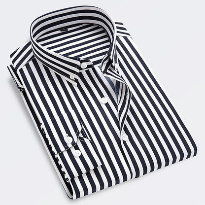 Herren Elegant Gestreiftes Sommerhemd - Maxx