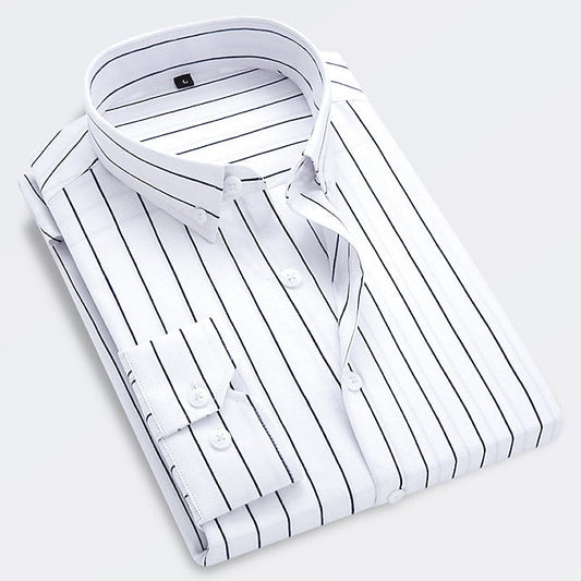 Herren Elegant Gestreiftes Sommerhemd - Maxx
