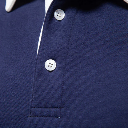 Herren Langarm Polo-Shirt mit Kragen | Klassisches Poloshirt für Freizeit & Alltag