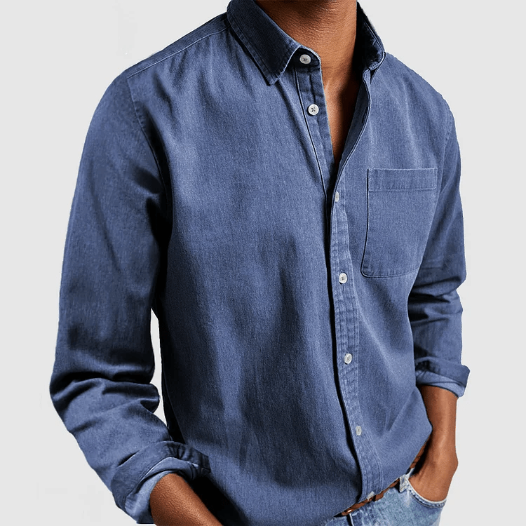 Herren Langarmhemd | Komfortables Baumwollhemd im eleganten Stil