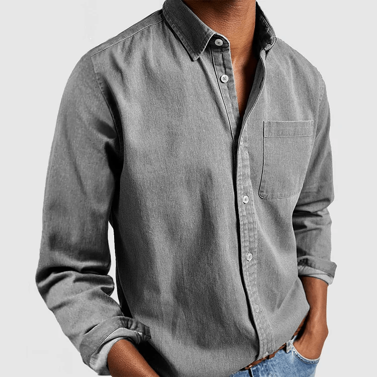 Herren Langarmhemd | Komfortables Baumwollhemd im eleganten Stil