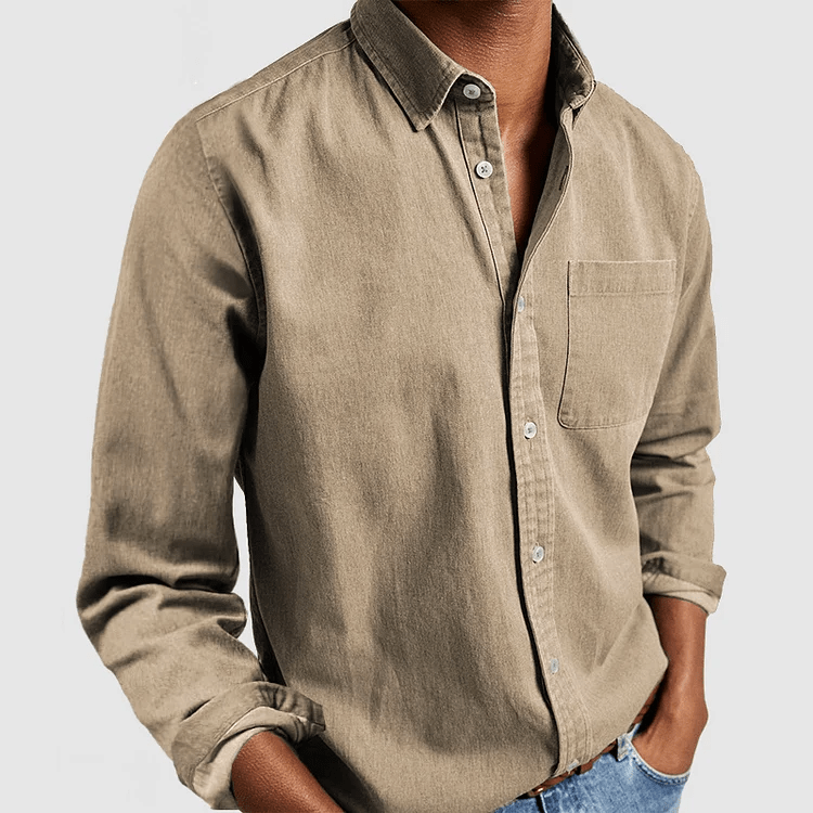 Herren Langarmhemd | Komfortables Baumwollhemd im eleganten Stil