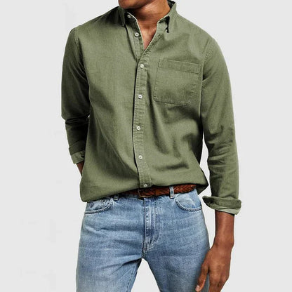 Herren Langarmhemd | Komfortables Baumwollhemd im eleganten Stil