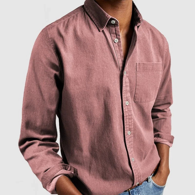 Herren Langarmhemd | Komfortables Baumwollhemd im eleganten Stil