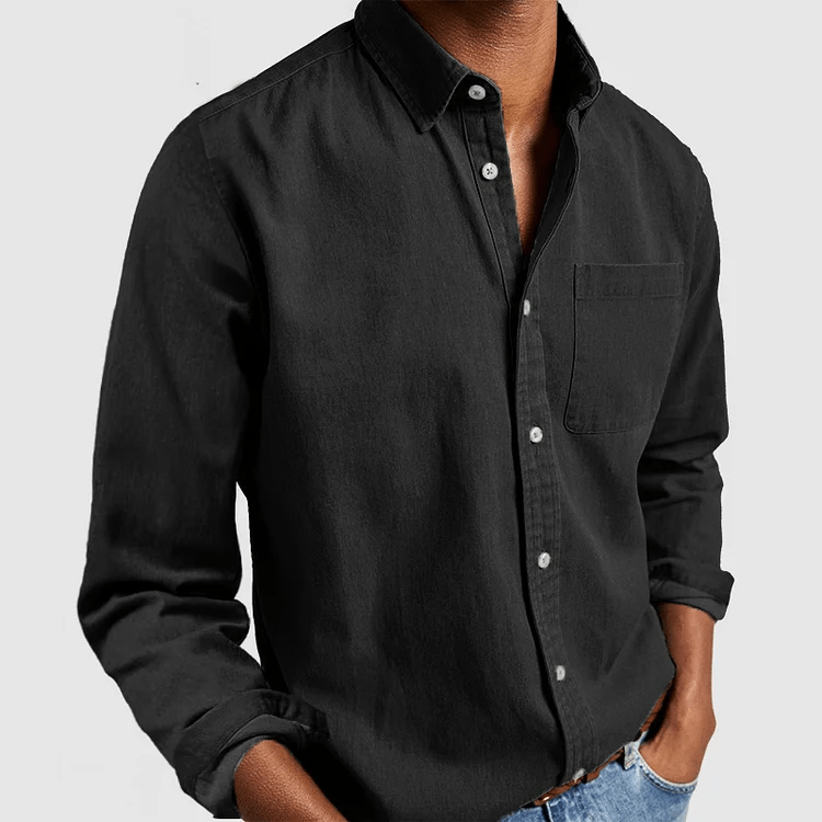 Herren Langarmhemd | Komfortables Baumwollhemd im eleganten Stil