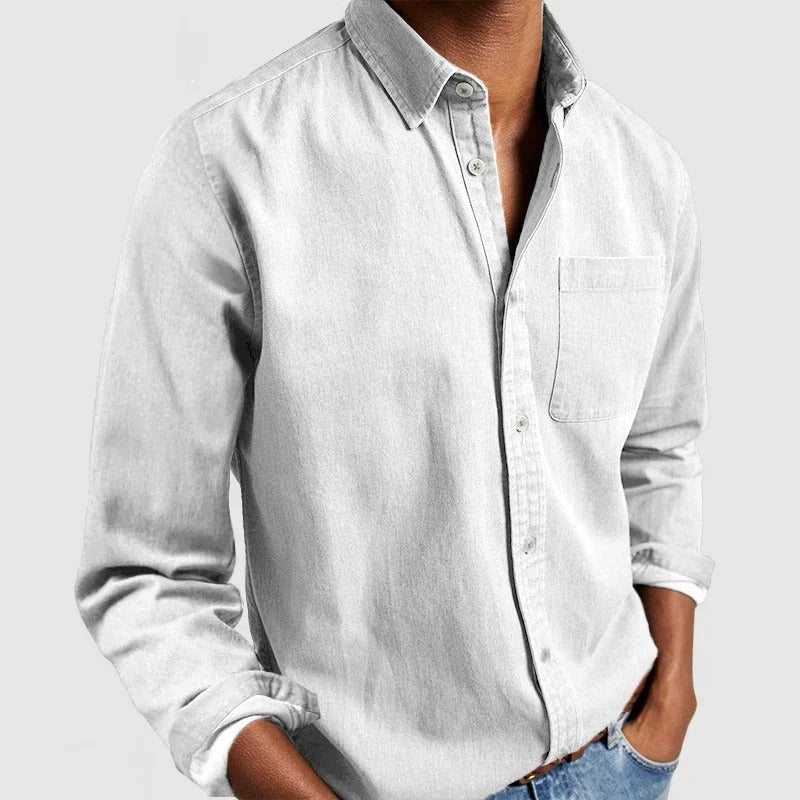 Herren Langarmhemd | Komfortables Baumwollhemd im eleganten Stil