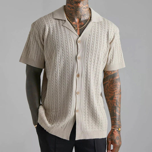 Herren schick gestricktes Sommerhemd - Ambrosio