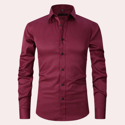 Herren Stretch Hemd | Klassisches Hemd mit Bequemer Passform