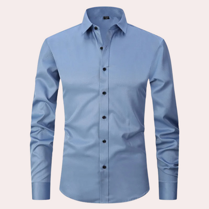 Herren Stretch Hemd | Klassisches Hemd mit Bequemer Passform