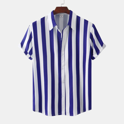 Herren Vielseitiges gestreiftes Sommerhemd - Apolo