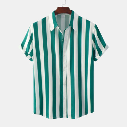 Herren Vielseitiges gestreiftes Sommerhemd - Apolo
