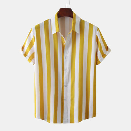 Herren Vielseitiges gestreiftes Sommerhemd - Apolo