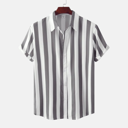 Herren Vielseitiges gestreiftes Sommerhemd - Apolo