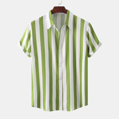 Herren Vielseitiges gestreiftes Sommerhemd - Apolo