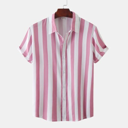 Herren Vielseitiges gestreiftes Sommerhemd - Apolo