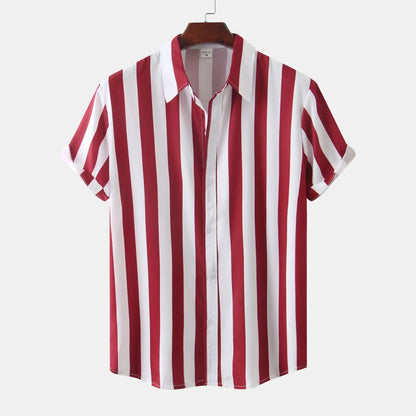 Herren Vielseitiges gestreiftes Sommerhemd - Apolo
