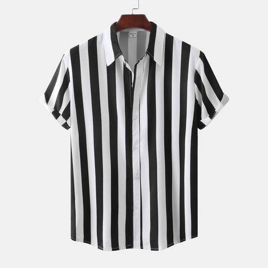 Herren Vielseitiges gestreiftes Sommerhemd - Apolo