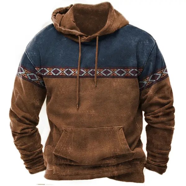Herrenpullover im Aztekenstil für den Winter - Ember
