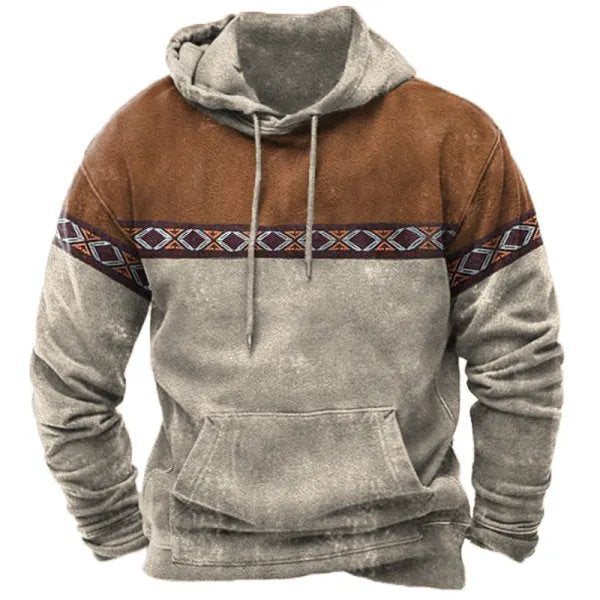 Herrenpullover im Aztekenstil für den Winter - Ember