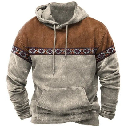 Herrenpullover im Aztekenstil für den Winter - Ember
