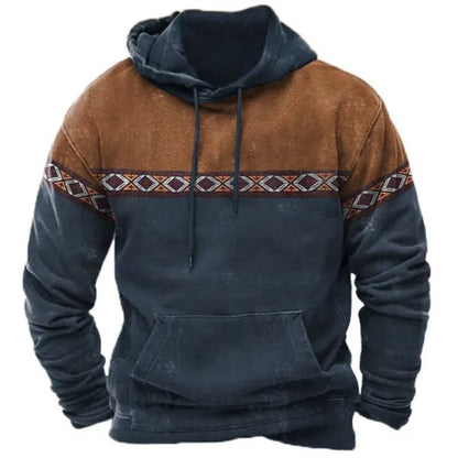 Herrenpullover im Aztekenstil für den Winter - Ember