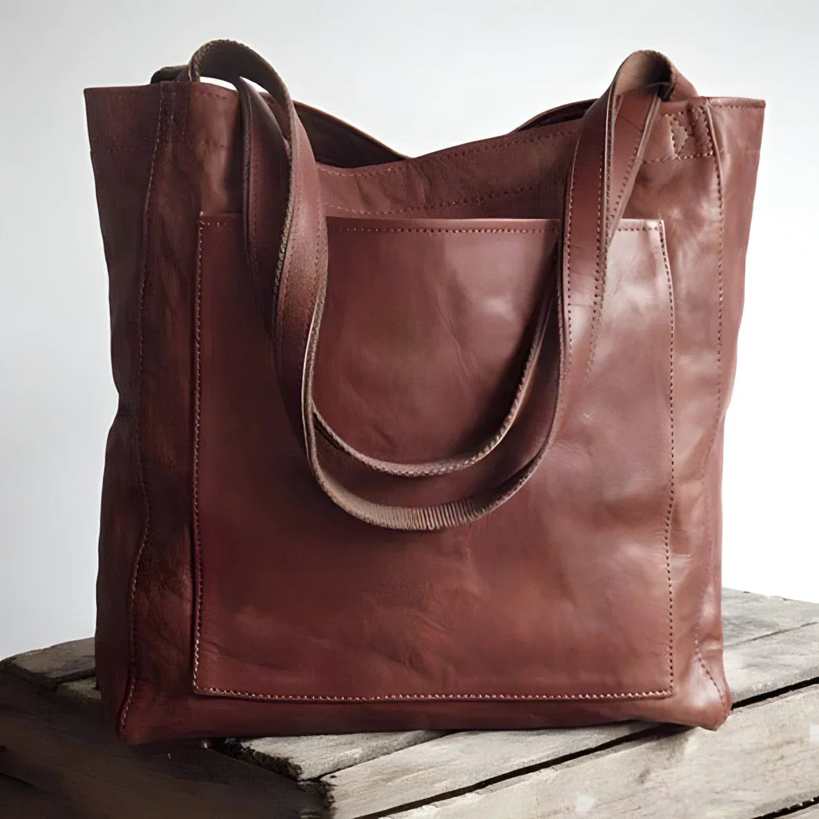 Bonafita April - Luxuriöse Vintage Ledertasche