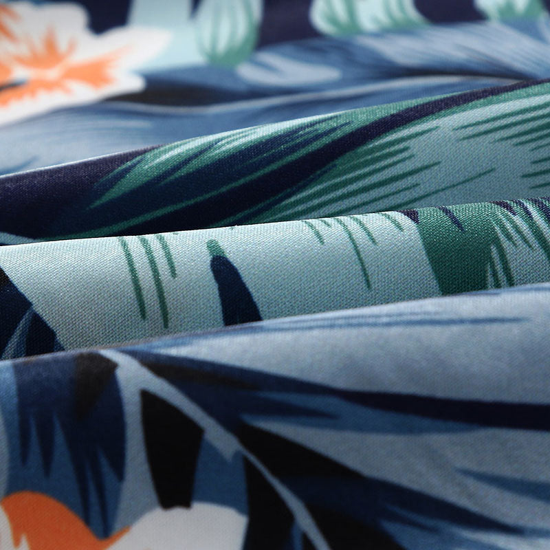 Stylisches Herren Kurzarm Hemd mit Hawaii Design