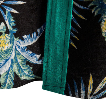 Stylisches Herren Kurzarm Hemd mit Ananas Druck aus Baumwolle