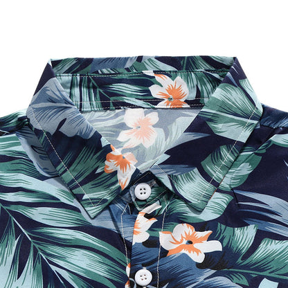 Stylisches Herren Kurzarm Hemd mit Hawaii Design
