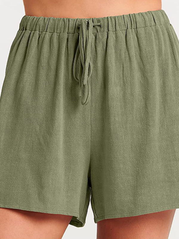 Fudus | Ärmelloses Lockeres Top Shorts Zwei-teile-satz