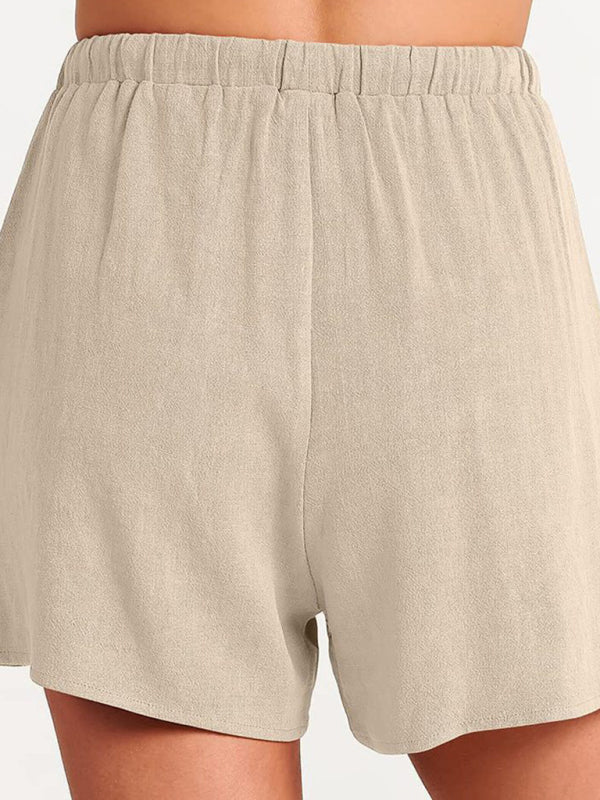 Fudus | Ärmelloses Lockeres Top Shorts Zwei-teile-satz
