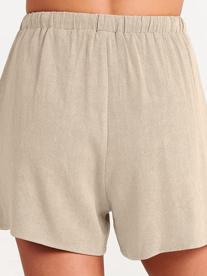 Fudus | Ärmelloses Lockeres Top Shorts Zwei-teile-satz