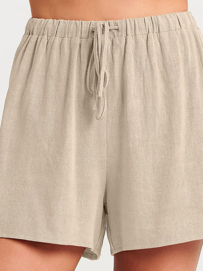 Fudus | Ärmelloses Lockeres Top Shorts Zwei-teile-satz