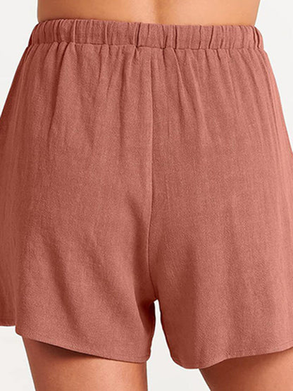 Fudus | Ärmelloses Lockeres Top Shorts Zwei-teile-satz