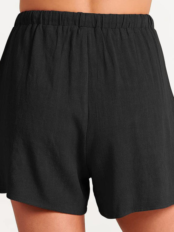 Fudus | Ärmelloses Lockeres Top Shorts Zwei-teile-satz