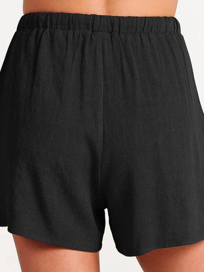 Fudus | Ärmelloses Lockeres Top Shorts Zwei-teile-satz