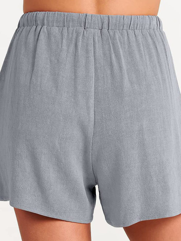 Fudus | Ärmelloses Lockeres Top Shorts Zwei-teile-satz