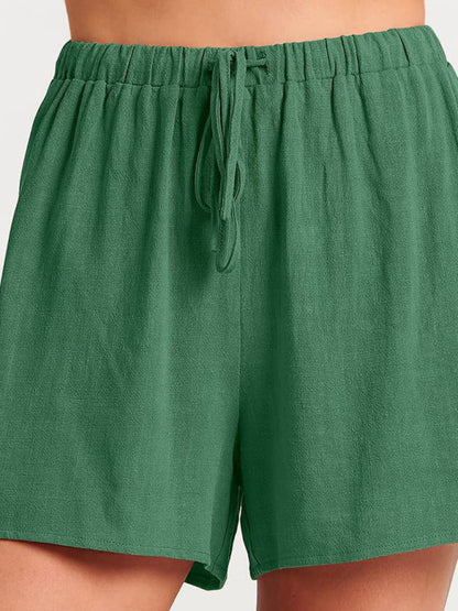 Fudus | Ärmelloses Lockeres Top Shorts Zwei-teile-satz