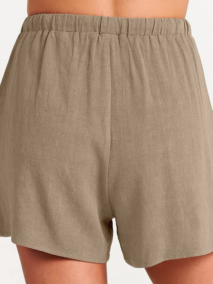 Fudus | Ärmelloses Lockeres Top Shorts Zwei-teile-satz
