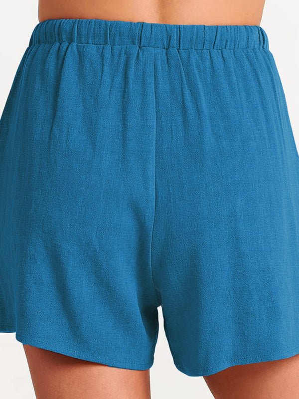 Fudus | Ärmelloses Lockeres Top Shorts Zwei-teile-satz