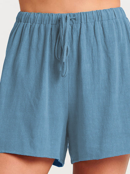 Fudus | Ärmelloses Lockeres Top Shorts Zwei-teile-satz