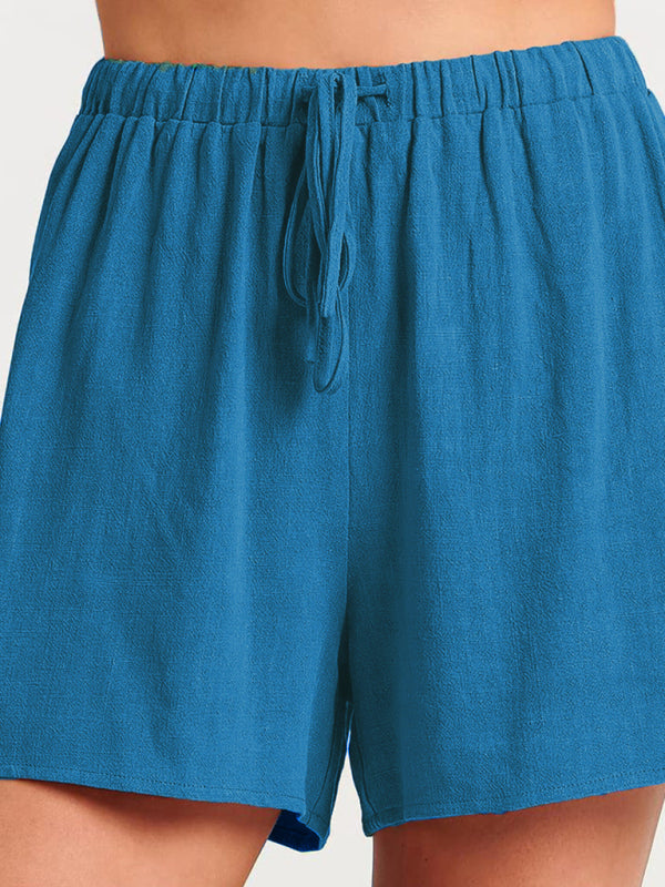 Fudus | Ärmelloses Lockeres Top Shorts Zwei-teile-satz
