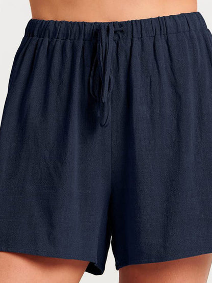 Fudus | Ärmelloses Lockeres Top Shorts Zwei-teile-satz