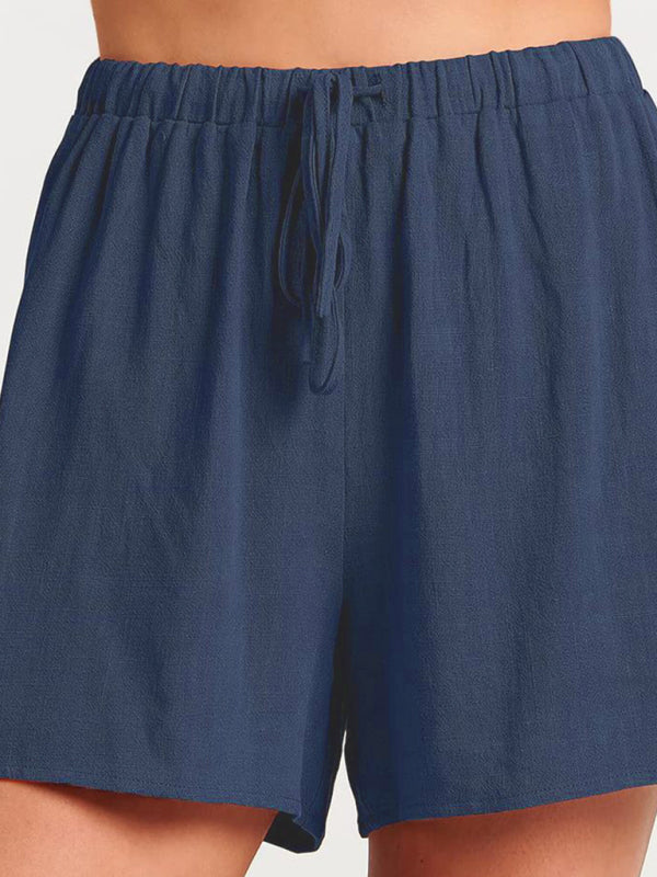 Fudus | Ärmelloses Lockeres Top Shorts Zwei-teile-satz