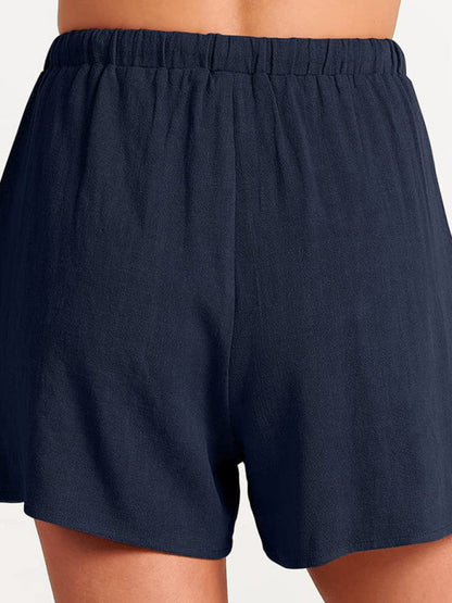 Fudus | Ärmelloses Lockeres Top Shorts Zwei-teile-satz