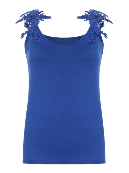 Fudus | Sommer U-ausschnitt Spitzen Tanktop