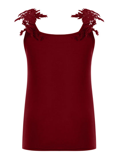 Fudus | Sommer U-ausschnitt Spitzen Tanktop
