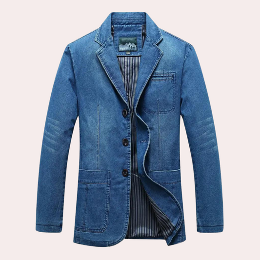 LOGAN - Stilvoller klassischer Denim-Blazer für den modernen Mann
